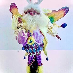 Vintage 17” Mark Roberts Fairy Easter Egg Spring Lmt.Ed. Hand painted, w Tag
